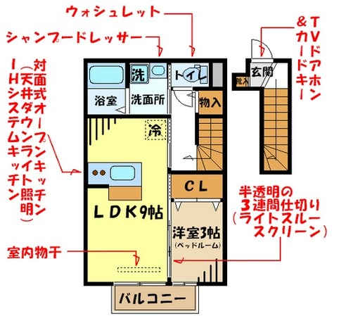 セジュール宮沢の物件間取画像